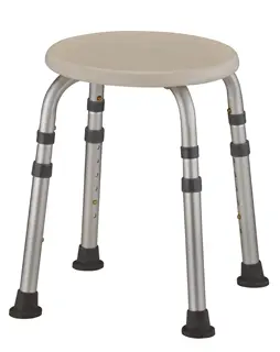 A stool with two legs and one foot rest.